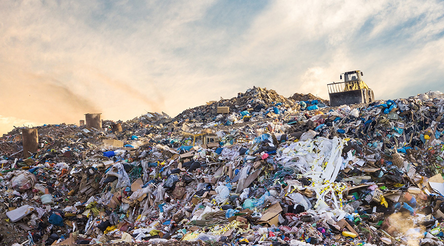 Photo of a landfill