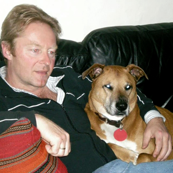 Photo of Jeremy McInerney and his dog