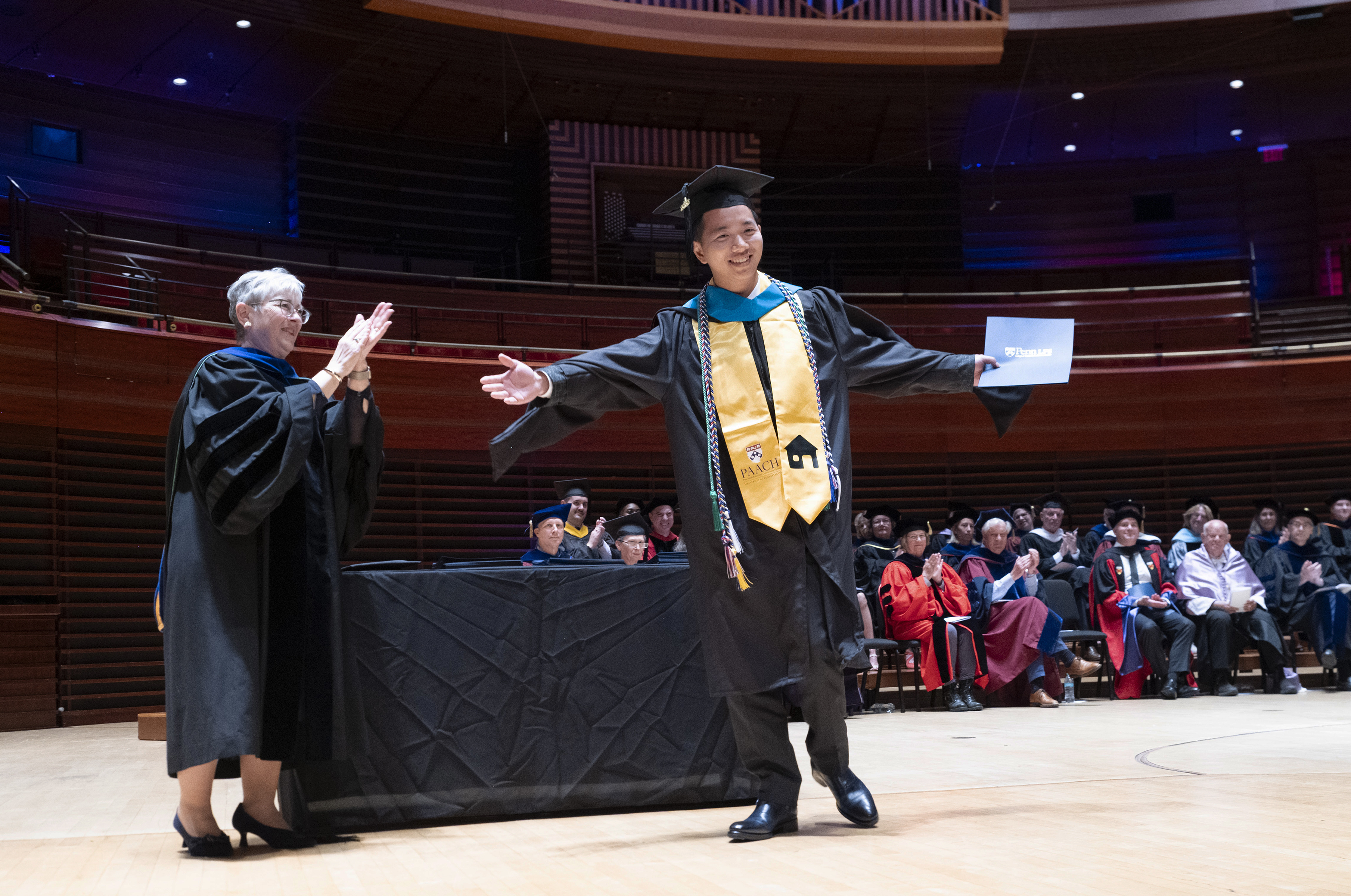 photo of Kaixi (Alex) Yang at graduation ceremony