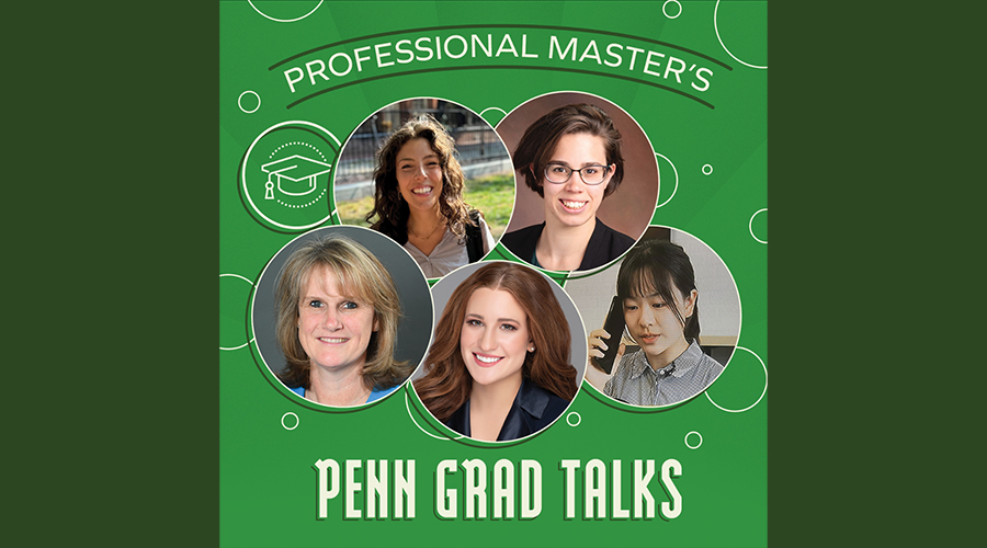 Professional master’s category participants, clockwise from top left: Melissa Arjona, Leila Bateman, Shuyao Liu, Caroline Jones, Suzanne Johnson